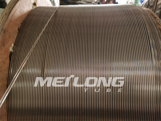 Dupleks 2205 Tabung Saluran Kontrol Tabung Melingkar Stainless Steel 3/8 ''OD X 0,049'' WT