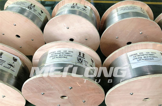 Jalur Kontrol Hidraulik ISO15156 3/8 '' OD X 0,065 '' Jalur Injeksi Kimia WT