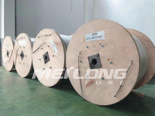 Jalur Kontrol Kumparan Tabung Baja Industri Gas UNS S31603 Tabung Kapiler Tekanan Tinggi