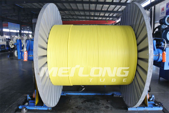 PVDF Encapsulated Ss Capillary Tube Control Line Flatpack Untuk Sumur Minyak Dan Gas