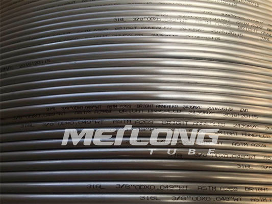 Tabung Hidraulik SS Kapiler 0,035in 0,89mm Jalur Kontrol Hidraulik Incoloy 825