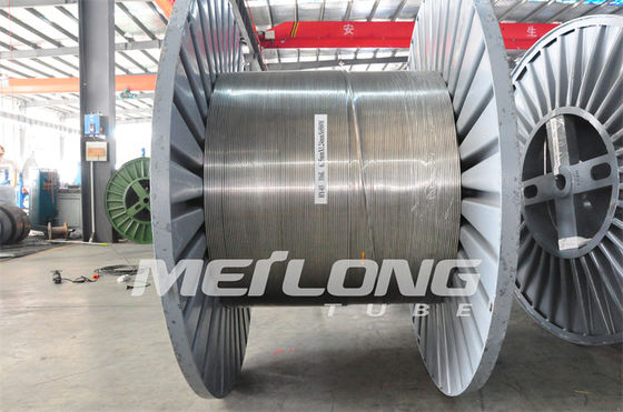 Jalur Kontrol Hidraulik SS316L Tabung Melingkar Baja Tahan Karat Tarik Tinggi