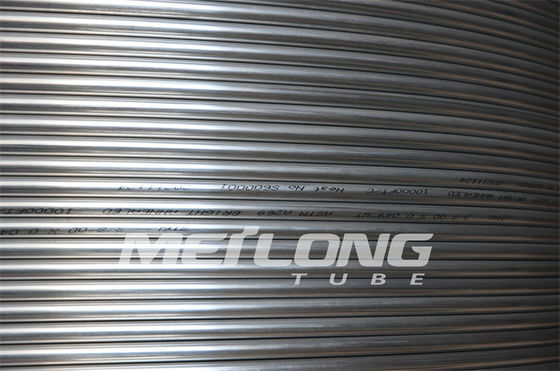 1/4 '' OD X 0,065 '' WT TP316L Jalur Kontrol Hidraulik Tabung Kapiler Tipis