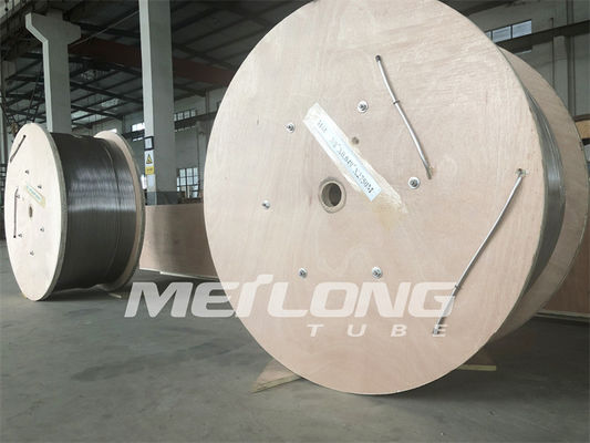 3/8 '' OD X 0,049 '' WT Kapiler Coiled Tubing Duplex 2205 Stainless Steel Untuk Sumur Gas