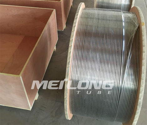 3/8 '' Od X 0,065 '' Wt Jalur Injeksi Downhole Tabung Panas Bumi Logam Melingkar