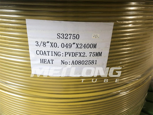 TPE PVDF Jalur Kontrol Terenkapsulasi Tabung Jalur Kontrol Kapiler Super Duplex 2507