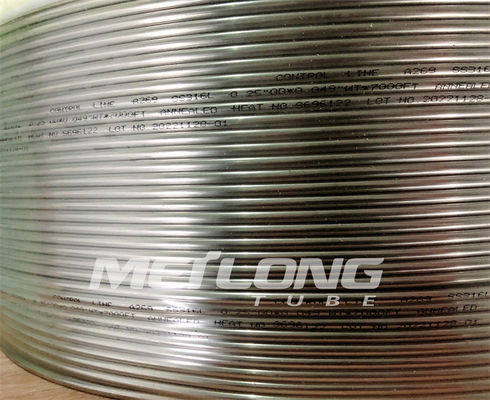Tabung Paduan Nikel Jalur Injeksi Kimia ASTM B423 Inconel 625 825 Tubing