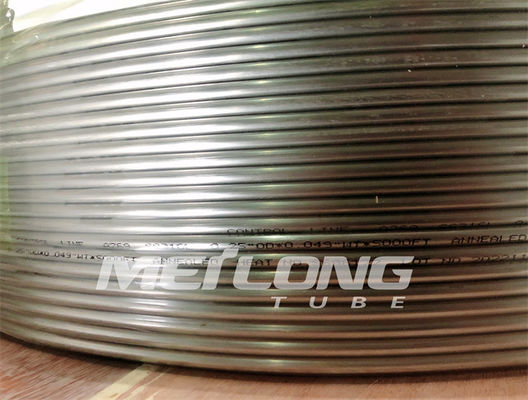 Tabung Paduan Nikel Jalur Injeksi Kimia ASTM B423 Inconel 625 825 Tubing
