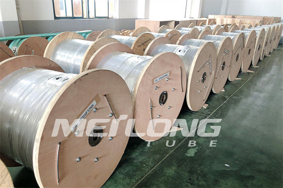 Jalur Injeksi Tabung Melingkar Baja Tahan Karat 316L Jalur Kontrol Terenkapsulasi 3/8 ''OD X 0,065'' WT