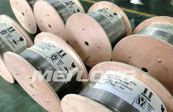 Inconel 625 Capillary Coiled Tubing Injection Line ss tabung kapiler untuk Sumur Panas Bumi