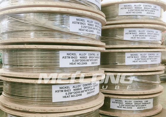 ASTM B704 Ferrule Fittings Control Line Tubing Annealing Jalur Injeksi Kimia