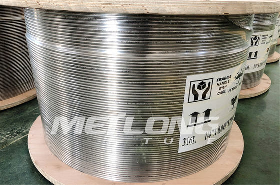 Saluran Kontrol Hidraulik 0,125 inci Tabung Hidraulik ASTM B704 SS 0,028 Psi