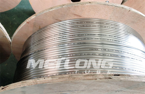 Duplex Tubing Melingkar Kapiler Pemanjangan Tinggi 2205 3 4 Coil Tubing Stainless Steel