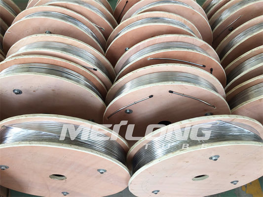 Tabung Melingkar Kapiler Lubang Bawah Anil Dengan Perlengkapan Ferrule 1 2 Kumparan Stainless