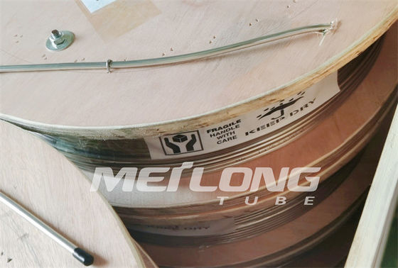 Tabung Melingkar Kapiler Lubang Bawah Anil Dengan Perlengkapan Ferrule 1 2 Kumparan Stainless