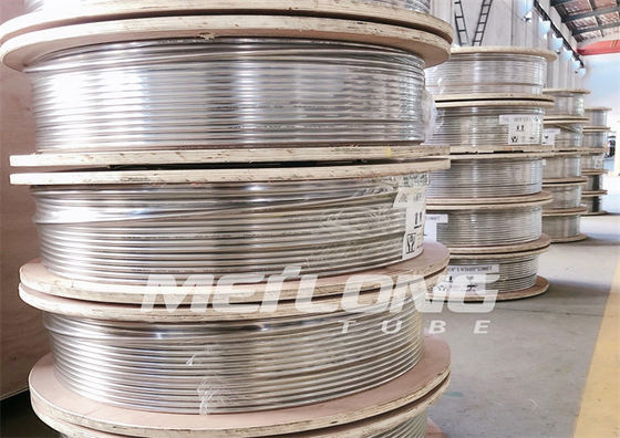 Tabung Melingkar Kapiler Lubang Bawah Anil Dengan Perlengkapan Ferrule 1 2 Kumparan Stainless