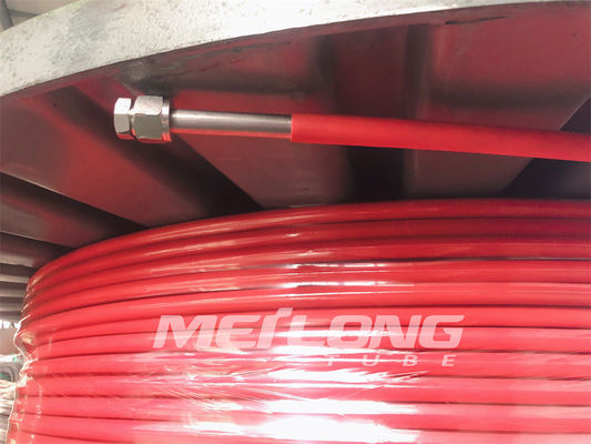 1/8 ''Sampai 1'' Jalur Kontrol Terenkapsulasi Tabung Kapiler Tekanan Tinggi Untuk Kontrol Hidraulik