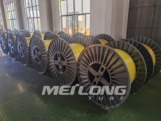 Bersihkan Tabung Kapiler Tipis Cerah Stainless Steel 316L Dibungkus 1 2 Kumparan Stainless Steel