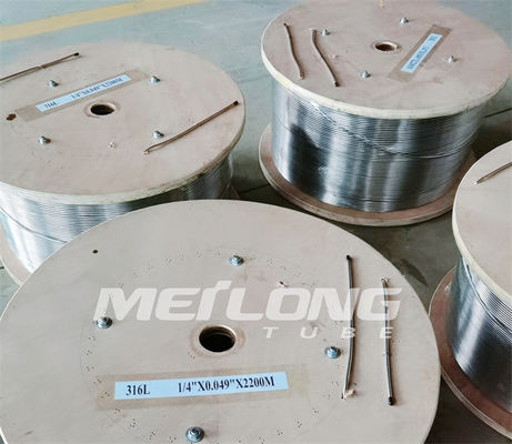 Tabung Melingkar Stainless Steel Duplex 2205 Kapiler Stainless Steel 10000Psi