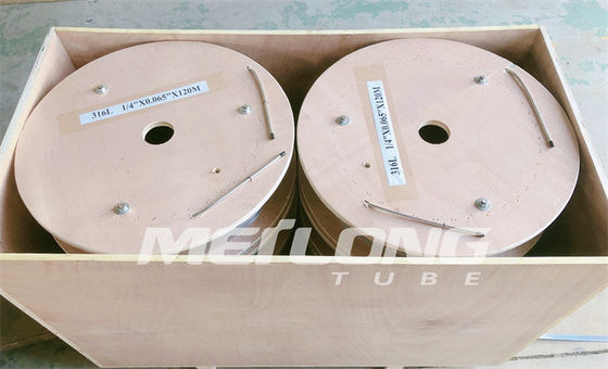 Tabung Kapiler Stainless ASTM Tabung Kapiler Stainless 12000M Anil Dengan Fitting Ferrule
