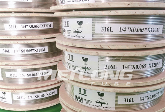 Jalur Injeksi Coil Tabung Baja Hidraulik 1 2 Coil 12000M Untuk Industri Minyak Dan Gas