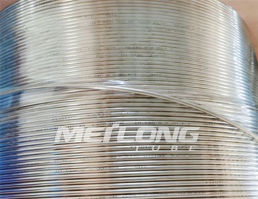 ASTM A789 Jalur Kontrol Hidraulik Anil 1 2 Tabung Coil Stainless Untuk Lubang Bawah