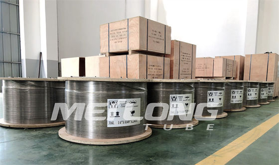 ASTM A789 SS Hidrolik Tubing Ferrule Fittings Jalur Injeksi Kimia Teruji Hidrostatik