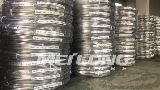Duplex 2507 Jalur Injeksi Kimia 1 2 Tabung Hidraulik Stainless Steel Untuk Lubang Bawah