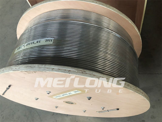 Duplex 2507 Jalur Injeksi Kimia 1 2 Tabung Hidraulik Stainless Steel Untuk Lubang Bawah