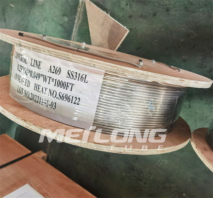 Duplex 2205 SS Jalur Kontrol Tabung Hidraulik Tabung Kapiler Tipis Untuk Lubang Bawah